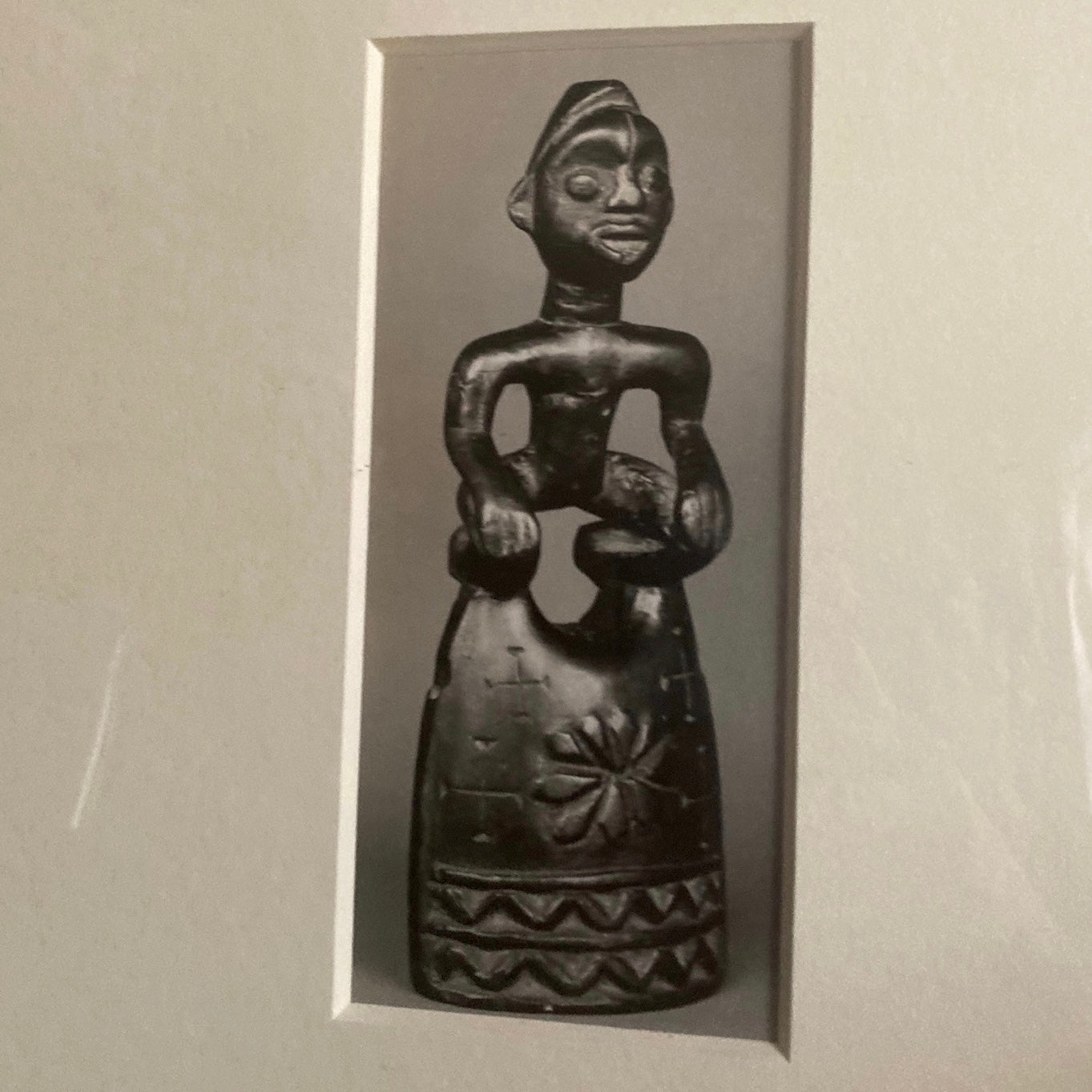 Photograph of an African Sculpture. Walker Evans, 1935 (possibly a print by John Cheever)